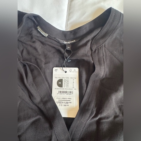 Desigual New CALENDULA dress with ethnic embroideries Size Medium - Picture 4 of 6